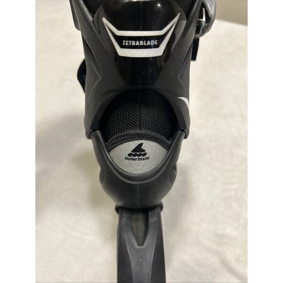 Rollerblade Zetrablade Men's Size 8 Inline Skate Black Silver Performance - Picture 7 of 8